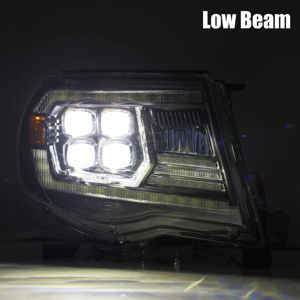 Tacoma 05-11 Faros Delanteros ALPHA BLACK NOVA