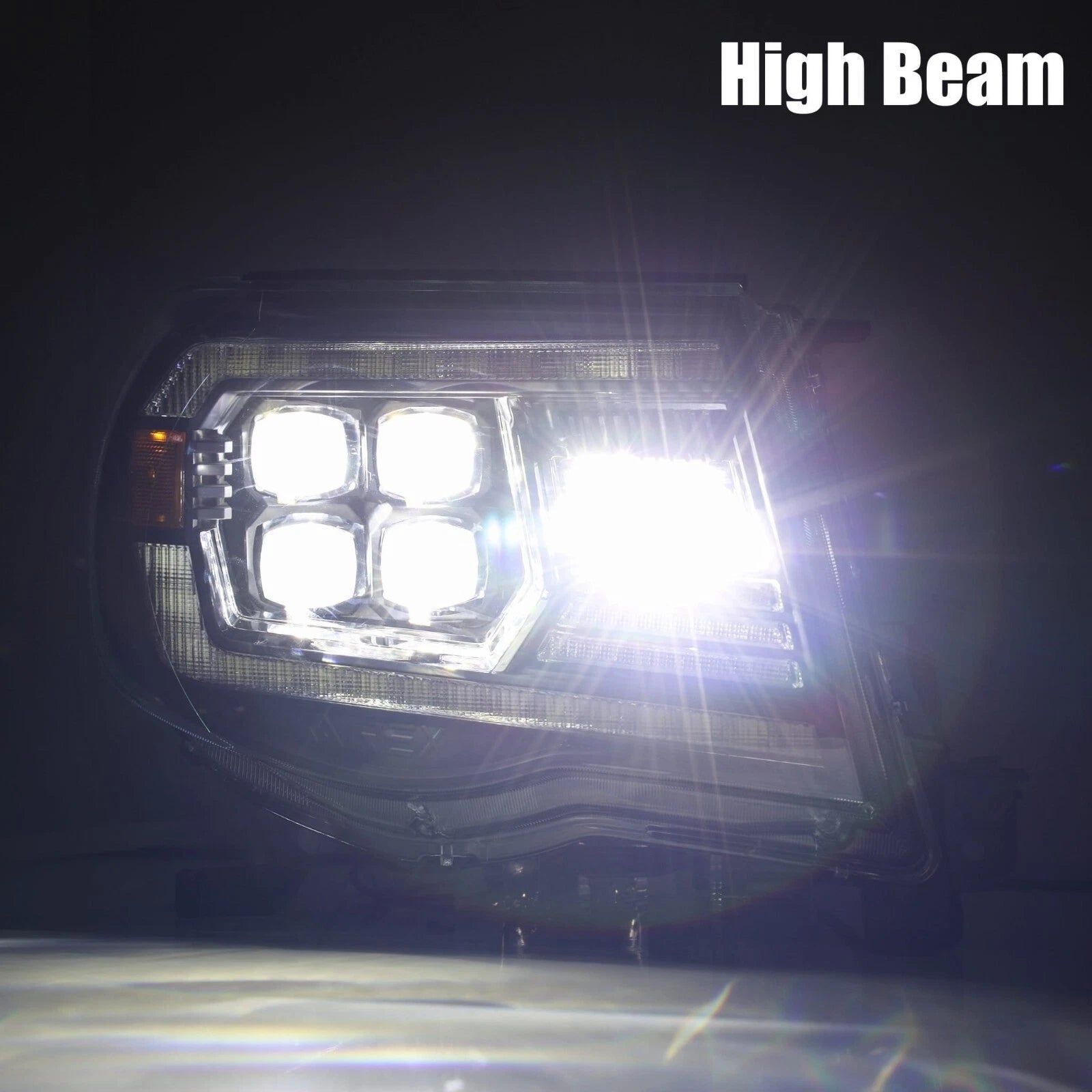 Tacoma 05-11 Faros Delanteros ALPHA BLACK NOVA