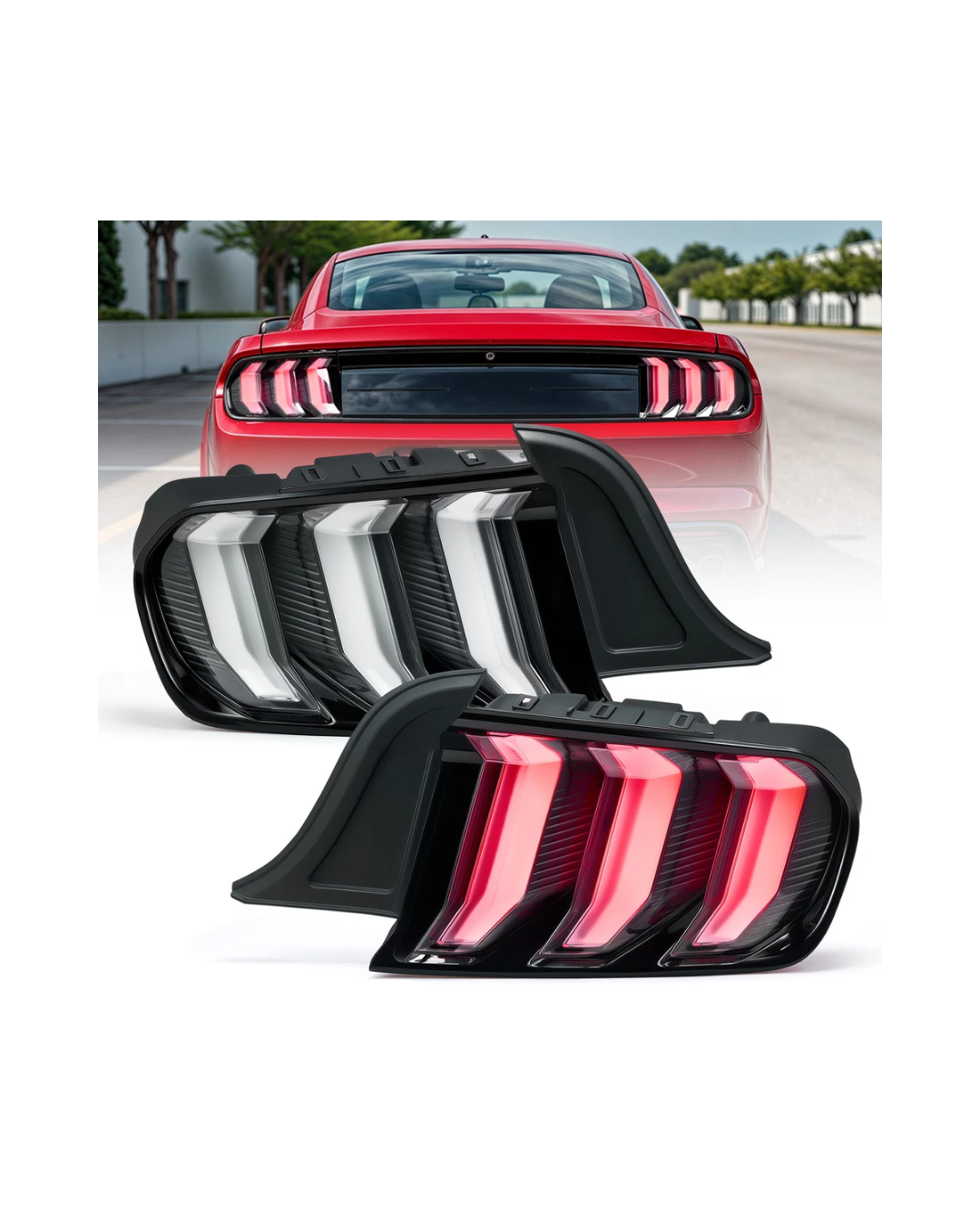 Mustang 15-17 Luces Traseras Euro Style