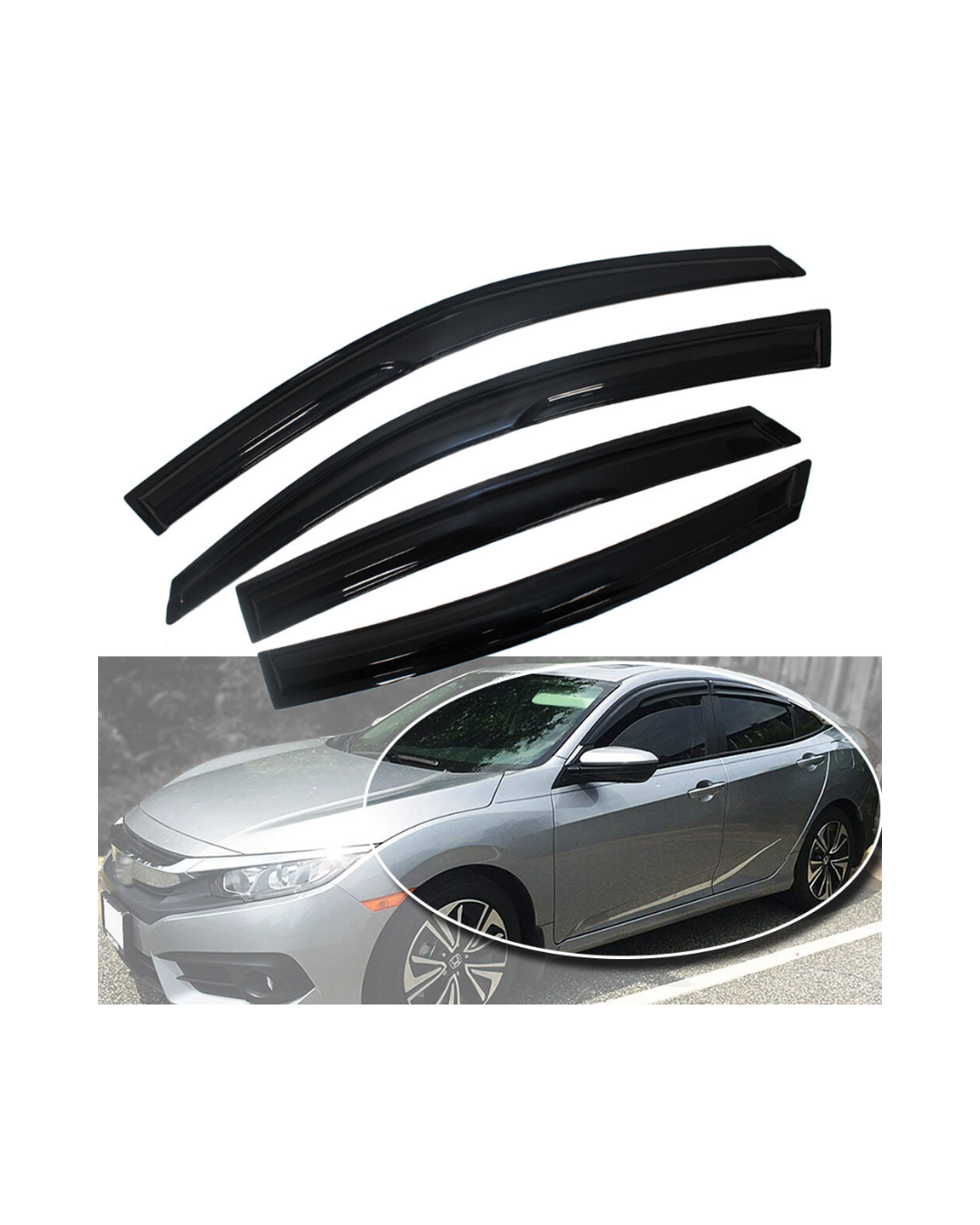 Civic Hatcback 16-21 Window Visor