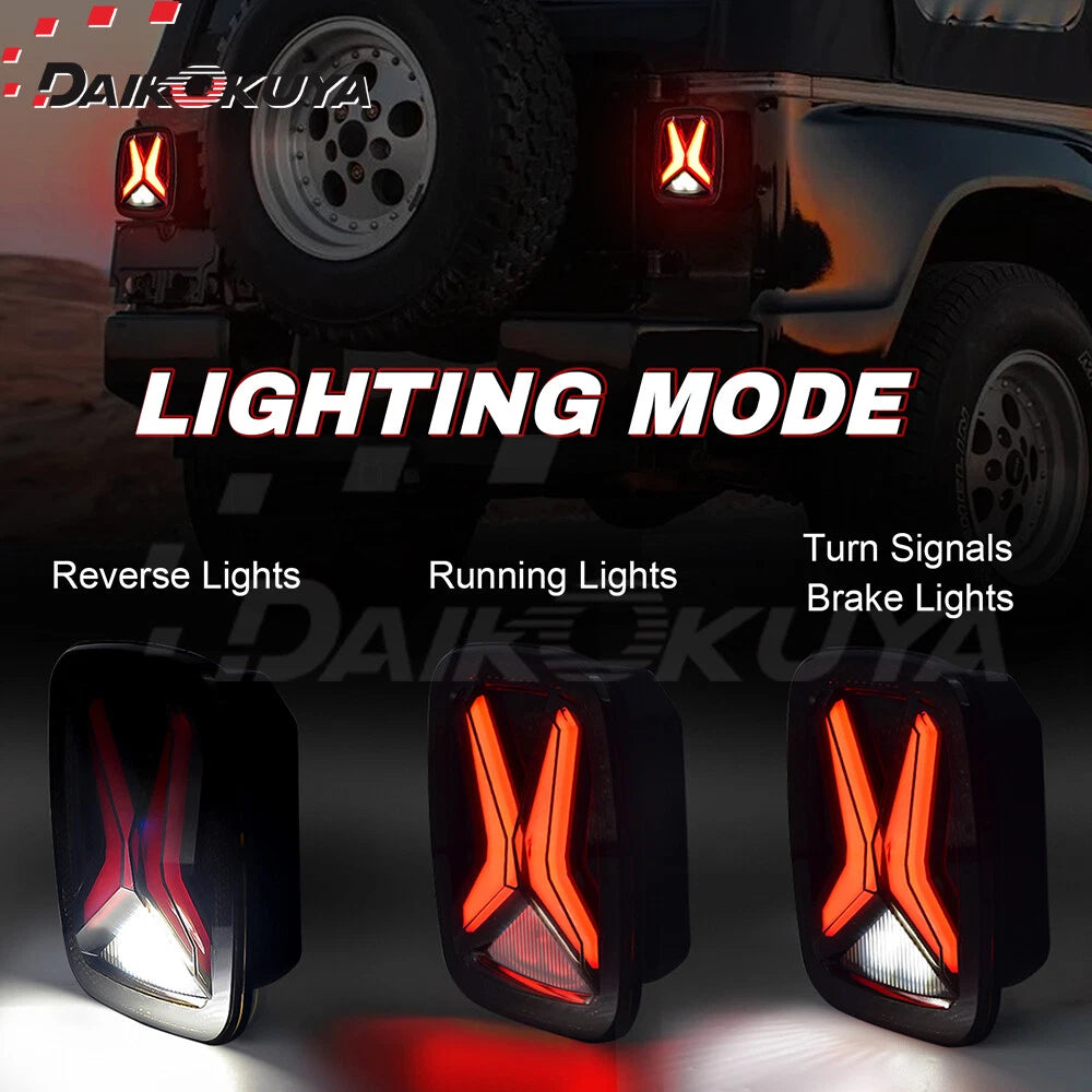 Wrangler 80 a 06 Luces Traseras LED