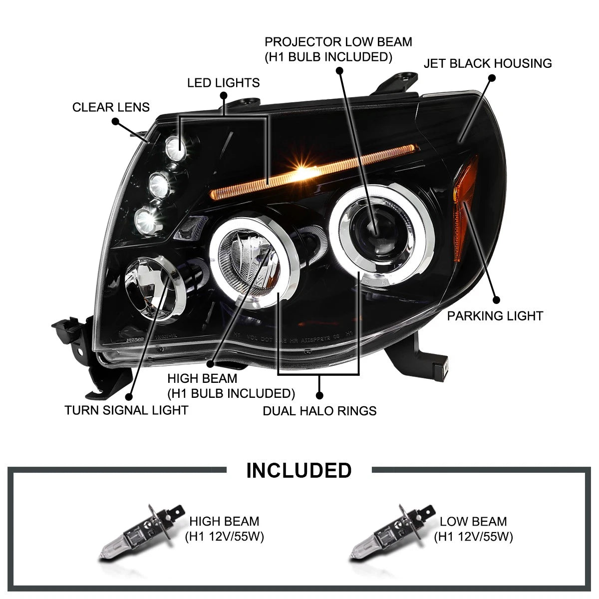 Tacoma 05-11 Faros Delanteros LED