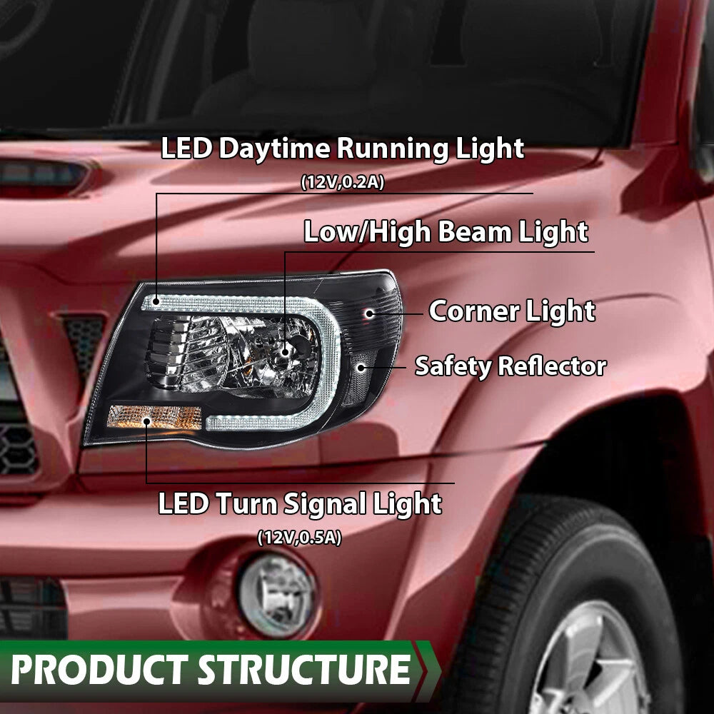 Tacoma 05-11 Faros Delanteros LED