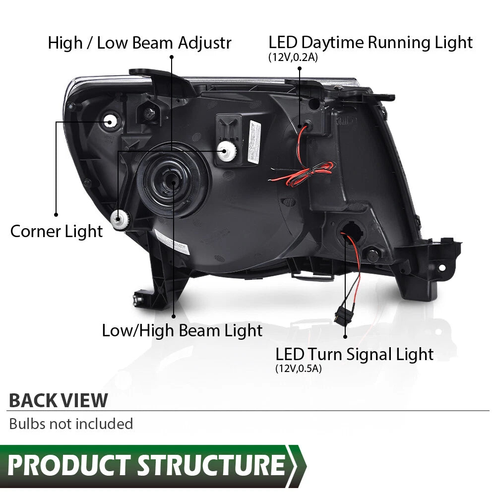 Tacoma 05-11 Faros Delanteros LED